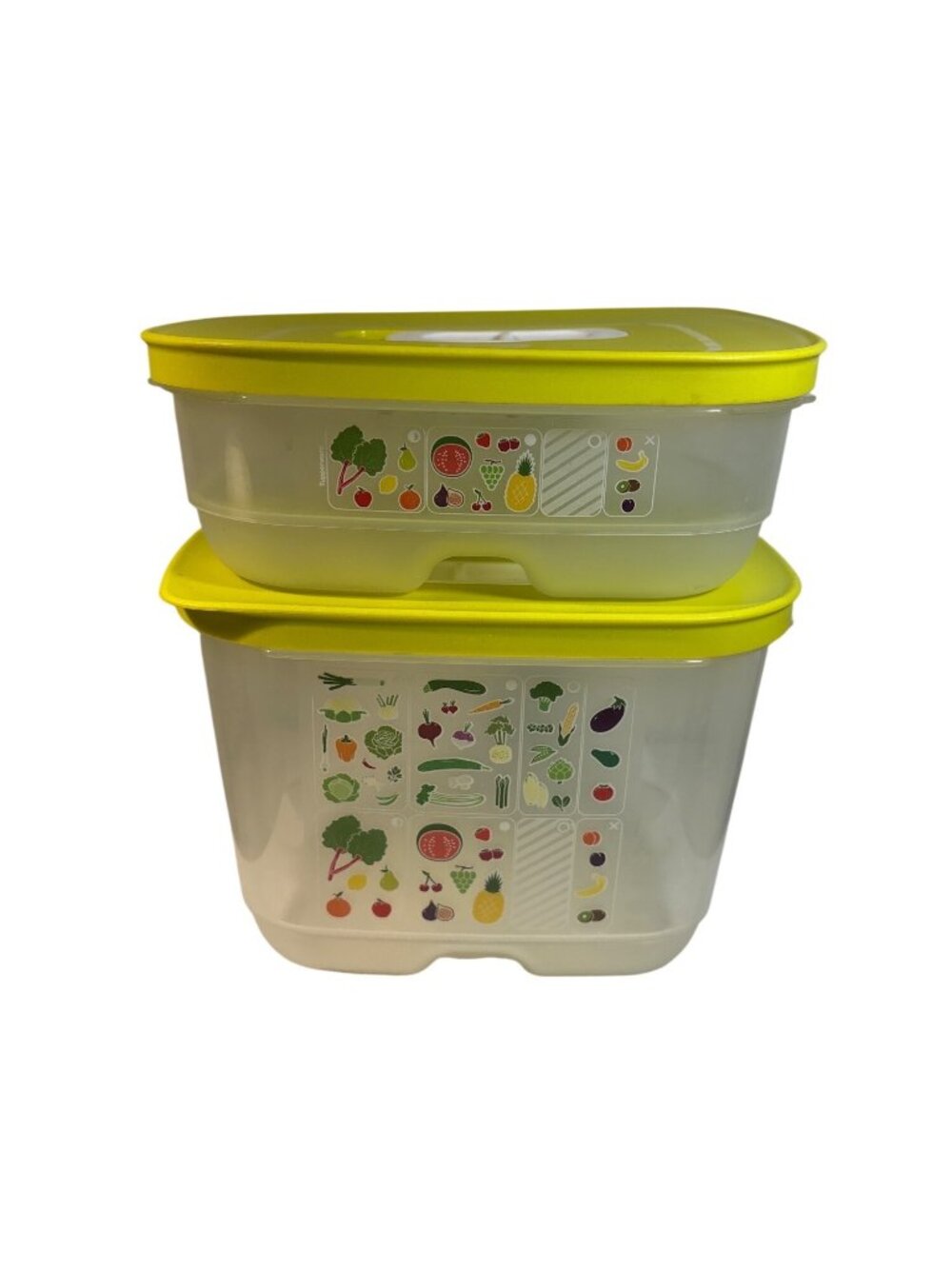 Tupperware FridgeSmart 1.8L & 800mL Containers With Vent Lids Produce Storage